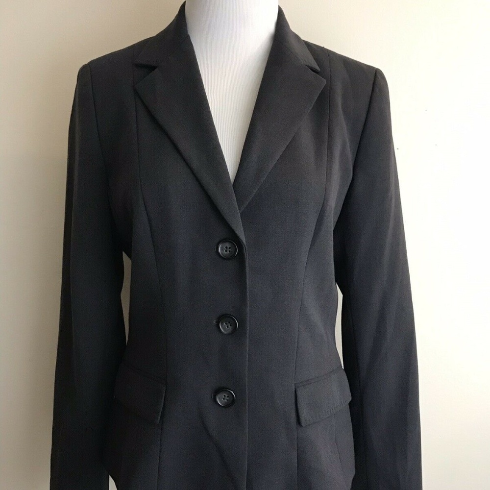EUC! Tahari Women's Size 10 Blazer Jacket Gray w/ Pockets by Arthur S. Levine